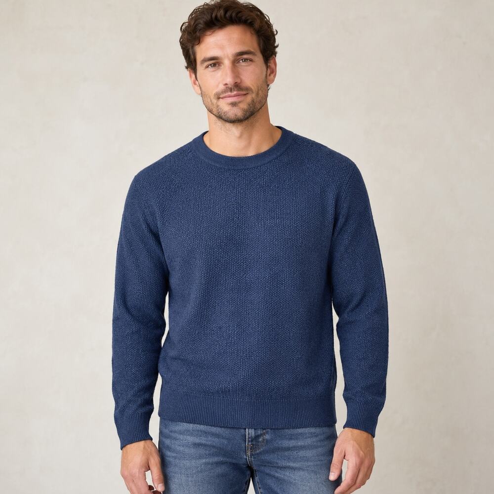 Lululemon Navy Blue Crew Neck Classic Pullover Sweater Med